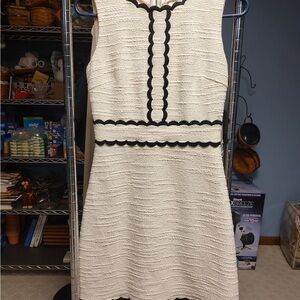 Kate Spade Cream Sheath Mini Dress Sleeveless Cocktail